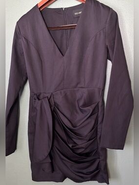 Do+Be black draped mini rare dress
